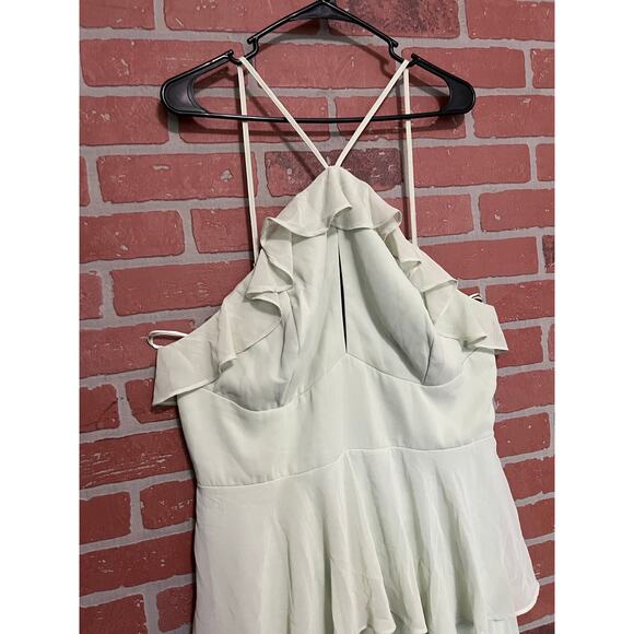 Fashion Nova Sage Chiffon Maxi Dress NWT - 2XL - Picture 4 of 10